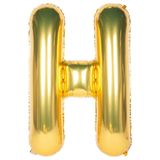 Onay Store Folyo Balon H Harfi Helyum Balon 36 Cm Gold Renk - H Harf Balon - Harf Folyo Balon - H Harfli Balon