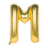 Onay Store Folyo Balon M Harfi Helyum Balon 100 Cm Gold Renk - M Harf Balon - Harf Folyo Balon - M Harfli Balon