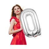 Onay Store Folyo Balon O Harfi Helyum Balon 100 Cm Gümüş Renk - O Harf Balon - Harf Folyo Balon- O Harfli Balon