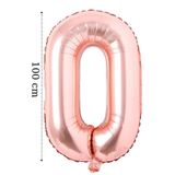 Onay Store Folyo Balon O Harfi Helyum Balon 100 Cm Rose Renk - O Harf Balon - Harf Folyo Balon - O Harfli Balon