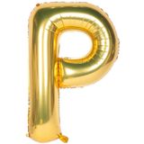 Onay Store Folyo Balon P Harfi Helyum Balon 100 Cm Gold Renk - P Harf Balon - Harf Folyo Balon - P Harfli Balon