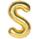 Onay Store Folyo Balon S Harfi Helyum Balon 36 Cm Gold Renk - S Harf Balon - Harf Folyo Balon - S Harfli Balon