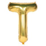 Onay Store Folyo Balon T Harfi Helyum Balon 36 Cm Gold Renk - T Harf Balon - Harf Folyo Balon - T Harfli Balon
