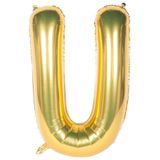 Onay Store Folyo Balon U Harfi Helyum Balon 100 Cm Gold Renk - U Harf Balon - Harf Folyo Balon - U Harfli Balon