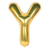Onay Store Folyo Balon Y Harfi Helyum Balon 100 Cm Gold Renk - Y Harf Balon - Harf Folyo Balon - Y Harfli Balon