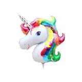 Onay Store Unicorn Dev Folyo Balon Gökkuşağı Balon - Doğum Günü Parti Seti Malzemeleri - Unicorn Konsept Balon