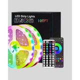 Onba Bluetooth Kontrollü Smart Şerit LED 10M Sese Duyarlı Rgb Aydınlatma - OB1676-7391 - Çok Renkli