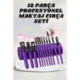 Onba Makyaj Fırçası 12 Parça Set Yumuşak Uçlu Göz Makyajına Uygun Hafif ve Taşı - OB4410-1012 - Çok Renkli