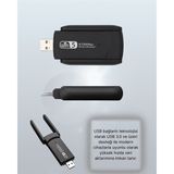 Onba Yüksek Hızlı 1200 Mbps Çift Bant USB Wifi Adaptör – Güçlü Sinyal Geniş Uy - OB5303-9609