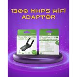 Onba Yüksek Hızlı 1200 Mbps Çift Bant USB Wifi Adaptör – Güçlü Sinyal Geniş Uy - OB5378-8779