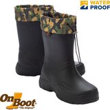 ONBOOT Onboot Eva Hafif Su Geçirmez Kısa Bağlı Av İş, Yağmur Bahçe Çizmesi 2006 - Siyah - Gri - Sarı