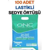 ONC Plus Yeni Nesil Lastikli Sedye Örtüsü - 100 Adet - Beyaz