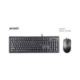 ÖNÇ - PRİME A4 Tech KR-9276, Siyah, USB Kablolu, Türkçe Q, Multimedya, Klavye Mouse Set