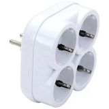 ÖNÇ - PRİME De-Pa 10004 Topraklı 16 Amper 250 Volt Beyaz 4'lü Çok Amaçlı Golyat Priz