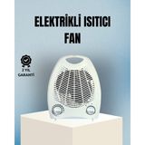 ÖNÇ - PRİME Fanlı Elektrikli Isıtıcı – 3 Kademeli Isı Ayarı ve Güvenli Kullanım