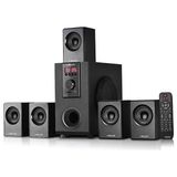 ÖNÇ - PRİME Mikado MD-505 70W 5+1 Bluetooth Speaker Masaüstü Siyah Kasa USB FM Destekli Uzaktan Kumanda ile