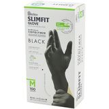 ÖNÇ - PRİME Reflex Slimfit Glove KOD-032 M Siyah Pudrasız Muayene Eldiven 100LÜ