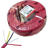 Oncab 2X2X0.60MM Jysty Yangın Alarm Kablosu 100MT - Kırmızı