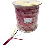 Oncab 2X2X0.60MM Jysty Yangın Alarm Kablosu 500MT - Kırmızı