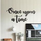 Once Upon A Time Duvar Süsü Duvar Yazısı Dekoratif Ahşap Dekoratif Obje