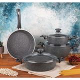 Öncü 7 Pcs Set - Açık Gri - 20-24 DERİN 26 BASIK 26 TAVA