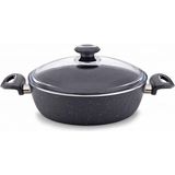 Öncü Metal 28 cm Granit Karnıyarık Tencere - Gri