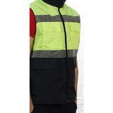 Öncü Rekleftörlü Bondit Kumaş Yelek - Sarı Renkli - Slim Fit