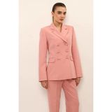 Önder Özsoy Düğmeli Klasik Blazer Bayan Ceket-Pudra - 1181100 - 44