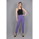 ÖNDER ÖZSOY Lastikli Dar Paça Pantolon-Lila - 5014100