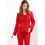 Önder Özsoy Şal Yaka Torba Cepli Spor Kadın Ceket-Kırmızı - 1194100 - 38