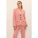 Önder Özsoy Şal Yaka Torba Cepli Spor Kadın Ceket-Pudra - 1194100 - 40
