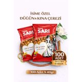 Önder Sarı Kuruyemiş Ekstra Karışık Düğün ve Kına Çerezi Kişiselleştirilebilir Kuruyemiş Paketi 40 gr x 100 Adet