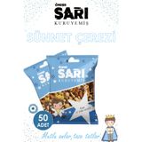 Önder Sarı Kuruyemiş Lüks Karışık Sünnet Ve Kına Çerezi Kişiselleştirebilir Kuruyemiş Paketi 40 gr X 50 Adet