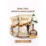 Önder Sarı Kuruyemiş Normal Karışık Düğün Ve Kına Çerezi Kişiselleştirebilir Kuruyemiş Paketi 40 gr X 400 Adet