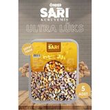 Önder Sarı Kuruyemiş Ultra Lüks Karışık Kuruyemiş 110 gr x 5 Adet Şeffaf Tabak