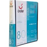 Önder Sunum Dosyası Ön Cepli Pp 80 Li Siyah 1280-3