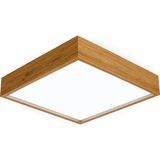 Öndermob Dekoratif Enerji Tasarruflu Tavan Paneli 6500k Beyaz Işık 60x60 CM Ahşap LED Tavan Lambası
