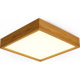 Öndermob Doğal Ahşap LED Panel Aydınlatma 60x60 CM 3200k Gün Işığı Kare Tavan Avize
