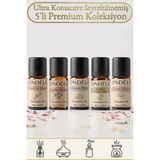 Ondéle 5'li Tropikal Rüzgar Saf Esansiyel Yağ Buhurdanlık Mum Kokusu: Vanilla,jasmin,ocean,lotus,amber