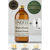 Ondéle Miski Amber Oda Kokusu Yedek Dolum Esansı 500ML - %40 Konsantre - Şişe & Bambu Hediyeli