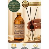 Ondéle Sandal Ağacı Oda Kokusu Yedek Dolum Esansı 250ML - %40 Konsantre - Şişe & Bambu Hediyeli