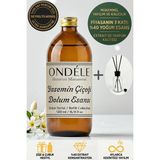 Ondéle Yasemin Çiçeği Oda Kokusu Yedek Dolum Esansı 500ML - %40 Konsantre - Şişe & Bambu Hediyeli