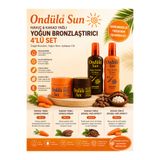 Ondüla sun yoğun bronzlaştırıcı 4 lü set havuç yağı bronzlaştırıcı