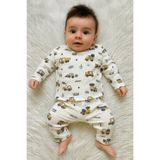 ONE bebek Machine Desıgn Erkek İkili Bebek Takımı Pijama