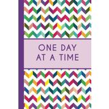 One Day At A Time (6x9 Journal): Rainbow Chevron, Slogan, Lightly Lined, 120 Pages, Perfect for Notes, Journaling, Mother’s Day and Christmas Gifts
