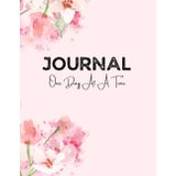 One Day At A Time Journal: Flower-themed lined sheets