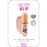 One For All Eyes & Lips & Cheeks Işıltılı Likit Göz farı - 01 Daylight
