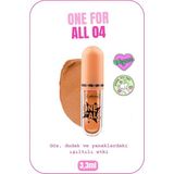 One For All Eyes & Lips & Cheeks Işıltılı Likit Göz farı - 04 Rich Peach