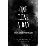 One Line a Day: 5 Year Memory Keeper Book Simple Daily Journaling Black Cover