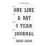 One Line a Day Five Year Journal 2026-2030: A Five Year Memory Book Simple Daily Journaling Floral Design
